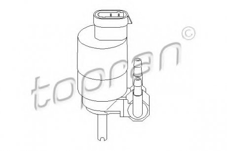 Водяной насос системы очистки окон TOPRAN 700174