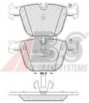 Гальмівні колодки зад. BMW 5 (F07)/7 (F01/F02/F03/F04) 08-17 (ATE) A.B.S. ABS 37704