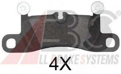 Комплект дисковых тормозных колодок A.B.S. ABS 37788