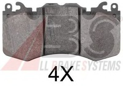 Комплект дисковых тормозных колодок. ABS 37801 (фото 1)