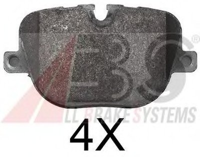 Комплект дисковых тормозных колодок A.B.S. ABS 37802