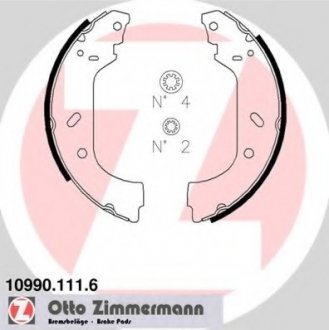 Комплект тормозных колодок ZIMMERMANN 109901116 (фото 1)