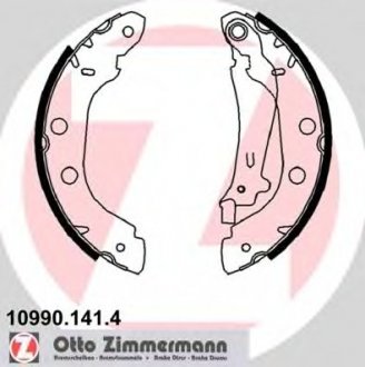 Комплект тормозных колодок ZIMMERMANN 109901414 (фото 1)