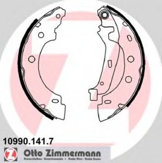 Комплект тормозных колодок ZIMMERMANN 109901417 (фото 1)