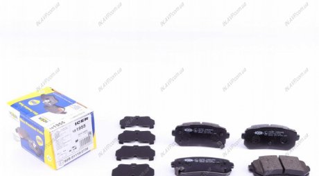 Комплект дисковых тормозных колодок ICER Brakes 181955 (фото 1)