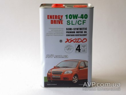 Масло Energy Drive (полусинтетика) 4л XADO 10W-40