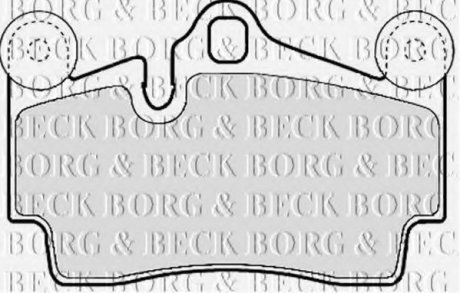 Тормозные колодки дисковые Borg & Beck BBP1972 (фото 1)