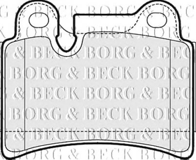 Тормозные колодки дисковые Borg & Beck BBP2053
