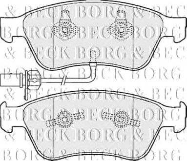 Тормозные колодки дисковые Borg & Beck BBP2111 (фото 1)