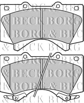 Тормозные колодки дисковые Borg & Beck BBP2249 (фото 1)