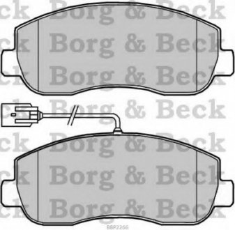 Тормозные колодки дисковые Borg & Beck BBP2266
