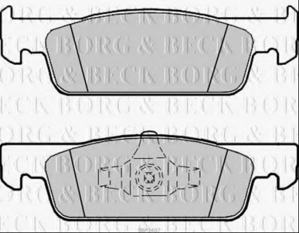 Тормозные колодки дисковые Borg & Beck BBP2407