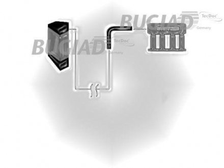 Патрубок системи турбонаддува VAG BUGIAD 87631 (фото 1)