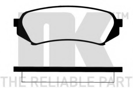 Комплект дисковых тормозных колодок NK 224549 (фото 1)