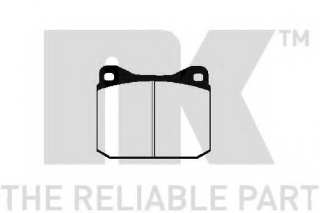 Комплект дисковых тормозных колодок NK 224707 (фото 1)