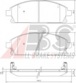 Колодки торм пер Nissan X-Trail A.B.S. ABS 37081