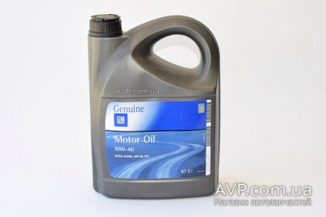Масло GM Motor Oil (полусинтетика) 5л General Motors 10W-40
