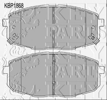 Тормозные колодки дисковые KEY PARTS KBP1868 (фото 1)
