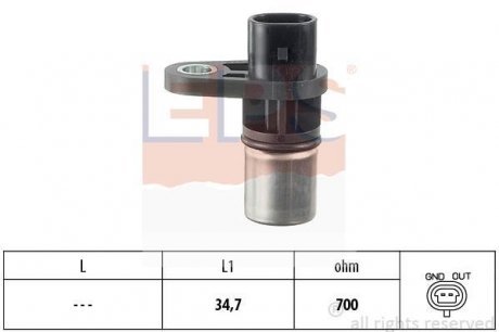 Датчик положения коленвала EPS Facet 1953292