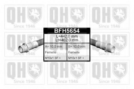 Тормозной шланг HAZELL QUINTON BFH5654