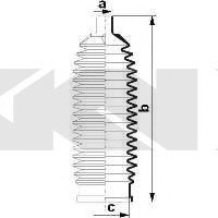 Пыльник рулевого механизма GKN 84010