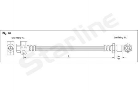 Тормозной шланг STARLINE STAR LINE HA CC.1211