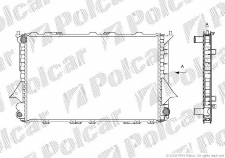 Радиаторы охлаждения POLCAR 1316084