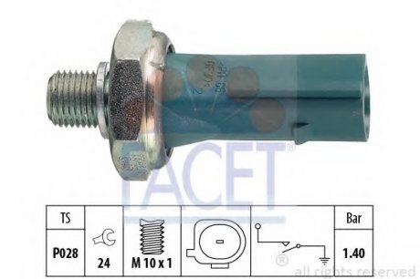 Датчик давления масла Facet 7.0171