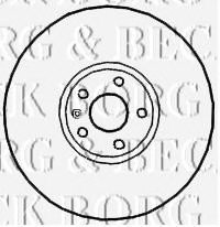 Тормозной диск Borg & Beck BBD4673