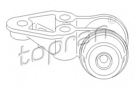 Втулка балки моста TOPRAN 109873