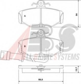 Колодки дисковые A.B.S. ABS 36170