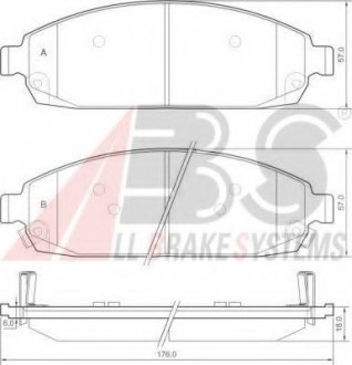 Колодки дисковые A.B.S. ABS 37517