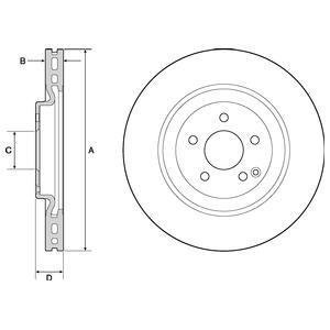 Тормозной диск Delphi BG9144C