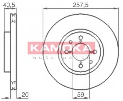 Тормозной диск KAMOKA 1031042