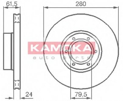 Тормозной диск KAMOKA 1032134