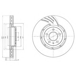 Тормозной диск Delphi BG9052