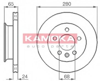 Тормозной диск KAMOKA 103854