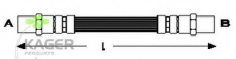 Тормозной шланг KAGER 380152 (фото 1)