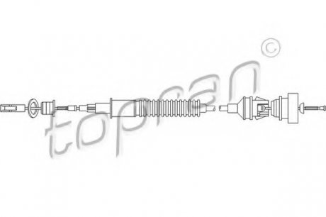 Трос сцепления TOPRAN 722109