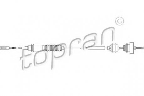 Трос зчеплення ZN 722 110 TOPRAN 722110