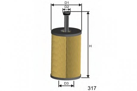 Масляный фильтр MISFAT L105 (фото 1)