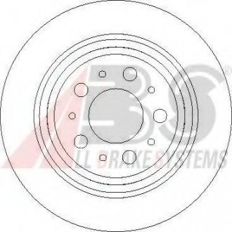 Тормозной диск. ABS 17013 (фото 1)