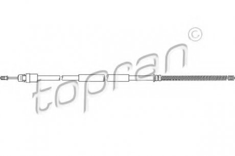 Трос ручника TOPRAN 207372 (фото 1)