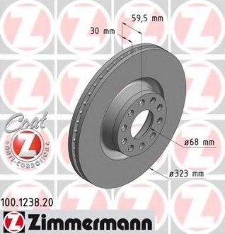 Тормозной диск ZIMMERMANN 100123820
