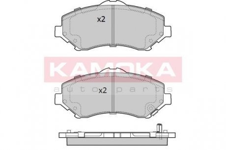 Комплект тормозных колодок, дисковый тормоз KAMOKA JQ101274