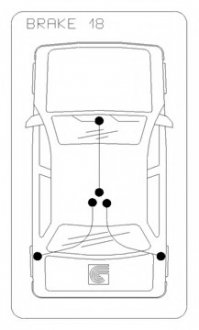 Трос, стояночная тормозная система COFLE 106855