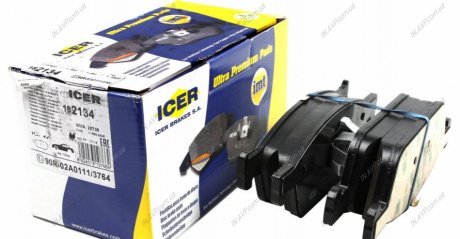 Комплект тормозных колодок, дисковый тормоз ICER ICER Brakes 182134