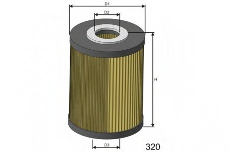 Масляный фильтр MISFAT L134 (фото 1)