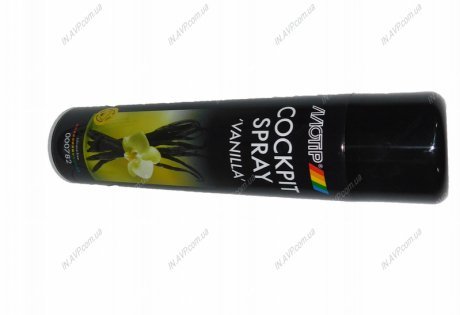 Аэрозольный очиститель для панели приборов Black Line / полуматовый / ваниль / 600 мл. MOTIP 000782