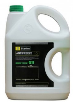 Антифриз / G11 / готовый к применению / -40°С / зелений / 4л. STARLINE STAR LINE S ANTIFREEZE GREEN 4